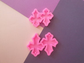 1pc Cross earring mould, dangle drop mold, shiny Silicone mold, DIY Jewelry Making, glitter epoxy Resin mould, Jewellery supplies australia