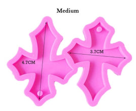 1pc Cross earring mould, dangle drop mold, shiny Silicone mold, DIY Jewelry Making, glitter epoxy Resin mould, Jewellery supplies australia