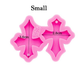 1pc Cross earring mould, dangle drop mold, shiny Silicone mold, DIY Jewelry Making, glitter epoxy Resin mould, Jewellery supplies australia