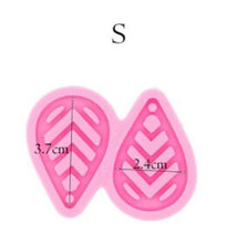 1pc Tassel earring mould, Chevron tear drop mold, shiny Silicone mold, DIY Jewelry Making, glitter epoxy Resin mold, Jewellery supplies