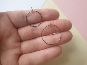 10pcs 20/25/30mm silver/rose/gold/black/bronze Hoops Earrings Big Circle Ear Wire Hoops Earrings Wires For DIY Jewellery Making Supplies