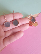 10pcs (5prs) 8/10/12/14mm Yellow gold, Rose Gold, Gun Black, Electroplated Stainless Steel, Earring Hooks, Cabochon Blank Bezel Base