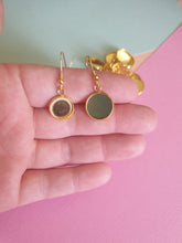 10pcs (5prs) 8/10/12/14mm Yellow gold, Rose Gold, Gun Black, Electroplated Stainless Steel, Earring Hooks, Cabochon Blank Bezel Base