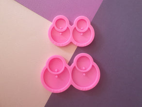 1pc DIY resin earrings, circle dangle drop, shiny Silicone mold, DIY Jewelry Making, glitter epoxy Resin mould, Jewellery supplies australia