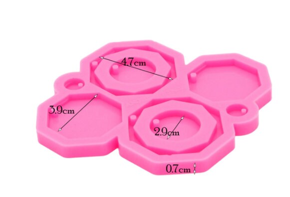 1pc Multi shape earring mould, hexagon dangle mold, shiny Silicone mold, DIY Jewelry Making, epoxy Resin mould, Jewellery supplies australia