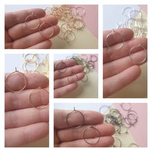 50pcs 20/25mm silver/rose/gold/black/bronze Hoops Earrings Big Circle Ear Wire Hoops Earrings Wires For DIY Jewellery Making Supplies