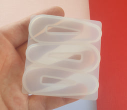 1pcs Barrette silicone mould, hair clip mould, Epoxy Resin Hair Clip, Silicone Mold, DIY Hair Clip, Barrette Hair Clip, DIY silicone mold