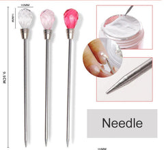 3Pcs Polymer Clay Tools, Muddler Poke Needle Spoon, Tool Set For Beads, Silicone mould tools, Resin Mould tools, Resin Jewellery Making