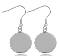 10pcs (5prs) 10/12/14/16/18mm Stainless Steel Earrings, Cabochon Earring Blank, Earring Base, DIY Jewellery Making, Jewellery Findings Aus