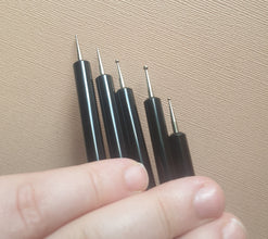 5Pcs Stainless Steel polymer clay tools, Two Head Sculpting tool, Polymer and Soft Pottery Clay Tool, Silicone Modelling, Art Shaper Tools