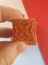 6pcs 3cm Square Emboss Stamp, Mandala stamp, Lace Texture for craft, Sculpture stamp for pottery, Polymer Clay tools, Wooden stamp Australia