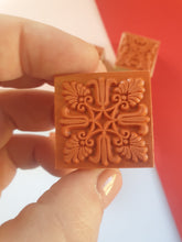 6pcs 3cm Square Emboss Stamp, Mandala stamp, Lace Texture for craft, Sculpture stamp for pottery, Polymer Clay tools, Wooden stamp Australia