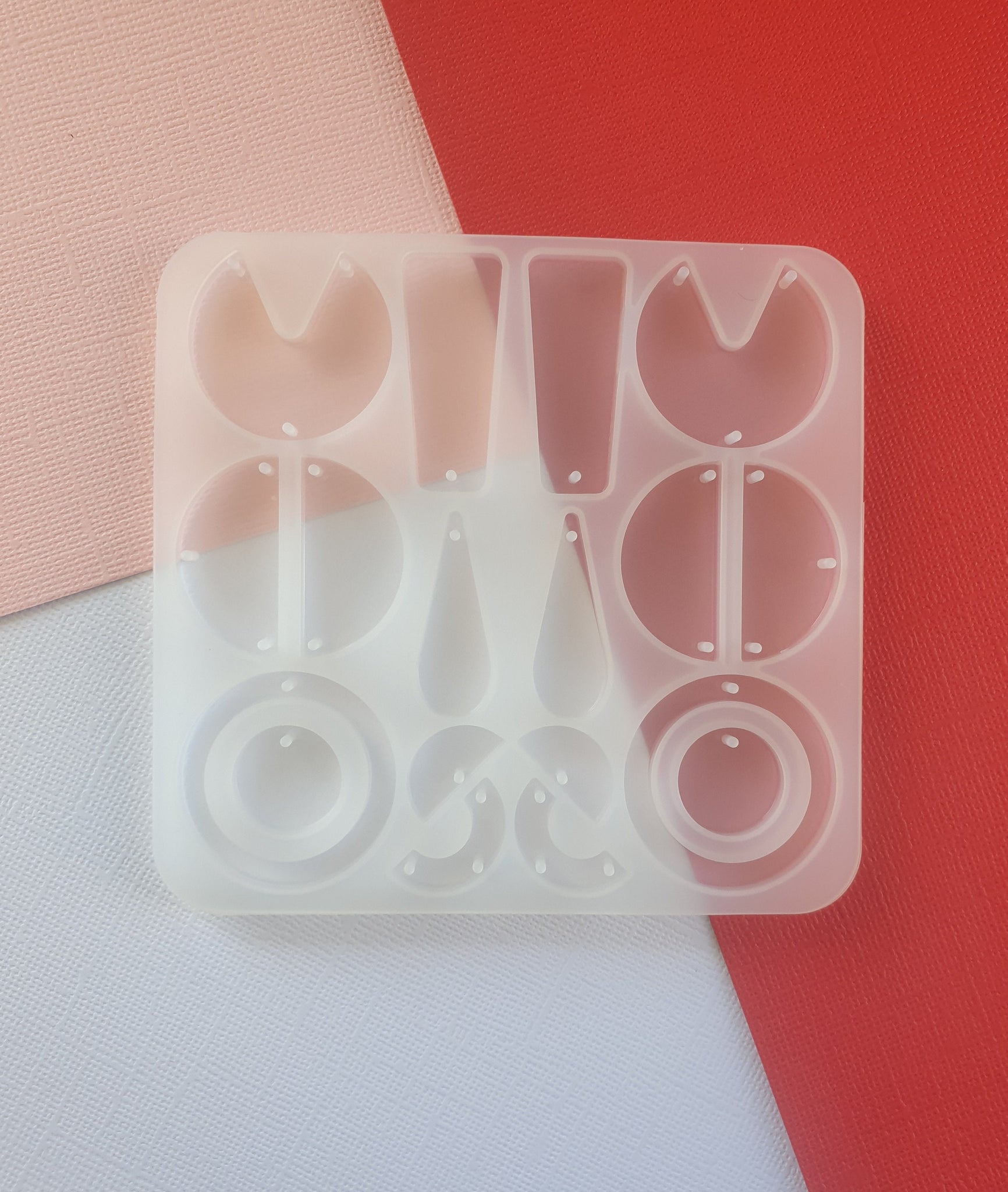 1pc Silicone Mold abstract oval Shapes, Mold Resin drop earring, Earring Molds, Epoxy Resin Charm, Casting Mould, dangle earring mold