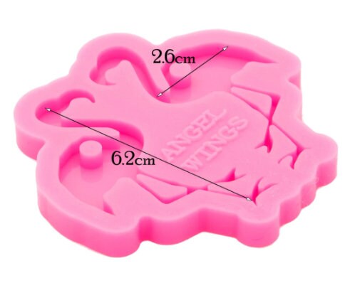 1pc Flamingo earring mould, dangle drop mold, shiny Silicone mold, DIY Jewelry Making, epoxy Resin mould, Jewellery supplies australia