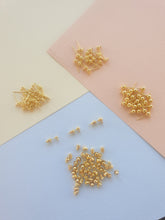 10pcs (5prs) 3/4/5mm Round Ball Earrings, Earring Pins, Gold Ball Earring, Earring Connectors, Jewellery making supplies