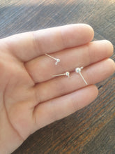 10/50pcs 3/4/5mm Round Ball Earrings, Earring Pin, Silver Ball Earring, Earring Connectors, Jewellery making supplies