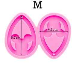 1pc Mickey drop earring mould, dangle drop mold, shiny Silicone mold, DIY Jewelry Making, epoxy Resin mould, Jewellery supplies australia