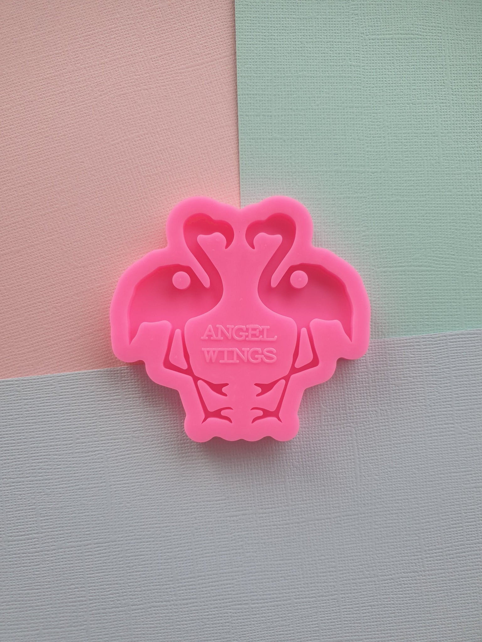 1pc Flamingo earring mould, dangle drop mold, shiny Silicone mold, DIY Jewelry Making, epoxy Resin mould, Jewellery supplies australia