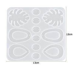1pcs Monsteria Resin Mold, Mold for dangle Earring, Silicone Casting Mold, Jewellery molds, Earring molds, Jewelry Making Tool, Australia