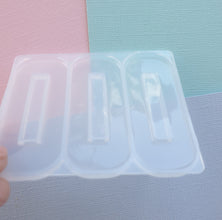 1pcs rectangle Barrette silicone mould, hair clip mould, Epoxy Resin Hair Clip, Silicone Mold,  Barrette Hair Clip, DIY silicone mold