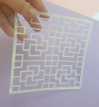 1pc Board Grid, Texture tile, Polymer clay stencil, DIY Layering Stencils, Painting stencil, Embossing Decorative Card polymer Clay Template