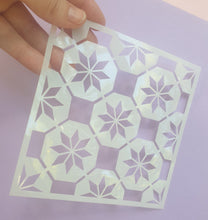 1pc Board Grid, Texture tile, Polymer clay stencil, DIY Layering Stencils, Painting stencil, Embossing Decorative Card polymer Clay Template