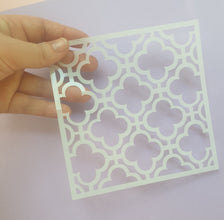 1pc Board Grid, Texture tile, Polymer clay stencil, DIY Layering Stencils, Painting stencil, Embossing Decorative Card polymer Clay Template