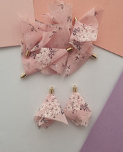 10pcs 60mm Diy Earrings Findings, floral Tassels, Flower earrings, white tassels, red tassels, green tassels, pink tassels, black tassels