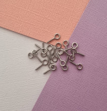 100pcs Stainless Steel Screw Eye pin, small Eyepins, Hooks. Threaded Eyepin, DIY keyrings, keyring supplies, jewellery supplies australia