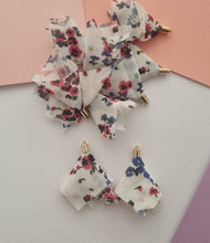 10pcs 60mm Diy Earrings Findings, floral Tassels, Flower earrings, white tassels, red tassels, green tassels, pink tassels, black tassels