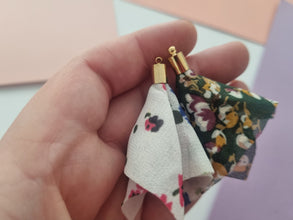 10pcs 60mm Diy Earrings Findings, floral Tassels, Flower earrings, white tassels, red tassels, green tassels, pink tassels, black tassels