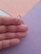 100pcs Stainless Steel Screw Eye pin, small Eyepins, Hooks. Threaded Eyepin, DIY keyrings, keyring supplies, jewellery supplies australia