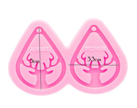 Christmas Earrings, Reindeer Earrings, Resin Silicone Mold, Resin Mold, Christmas Mold, DIY epoxy Earrings, Jewellery supplies Australia