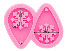 Christmas Earrings, Snowflake Earrings, Resin Silicone Mold, Resin Mold, Christmas Mold, DIY epoxy Earrings, Jewellery supplies Australia