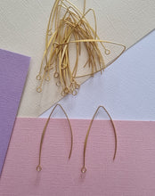 20pcs Gold, silver, Copper based, French V-shaped Earring, earring Hooks, Jewellery Findings, Earring wires, jewellery making supplies
