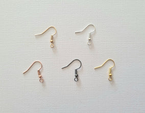 100pcs 20x17mm Gold/silver/rose/kc/gun black Ear Hooks, Earrings Clasps, Jewellery findings, Earring Wires, Jewellery Making Supplies