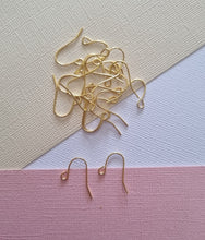 50pcs 21x12mm Gold/silver/rose/gun black Ear Hooks, Earrings Clasps, Jewellery findings, Earring Wires, Jewellery Making Supplies