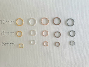 200pcs 6/8/10mm Hypoallergenic Jump Rings, Split Rings, charm Connectors, Diy Jewellery Findings, Jewellery supplies Australia