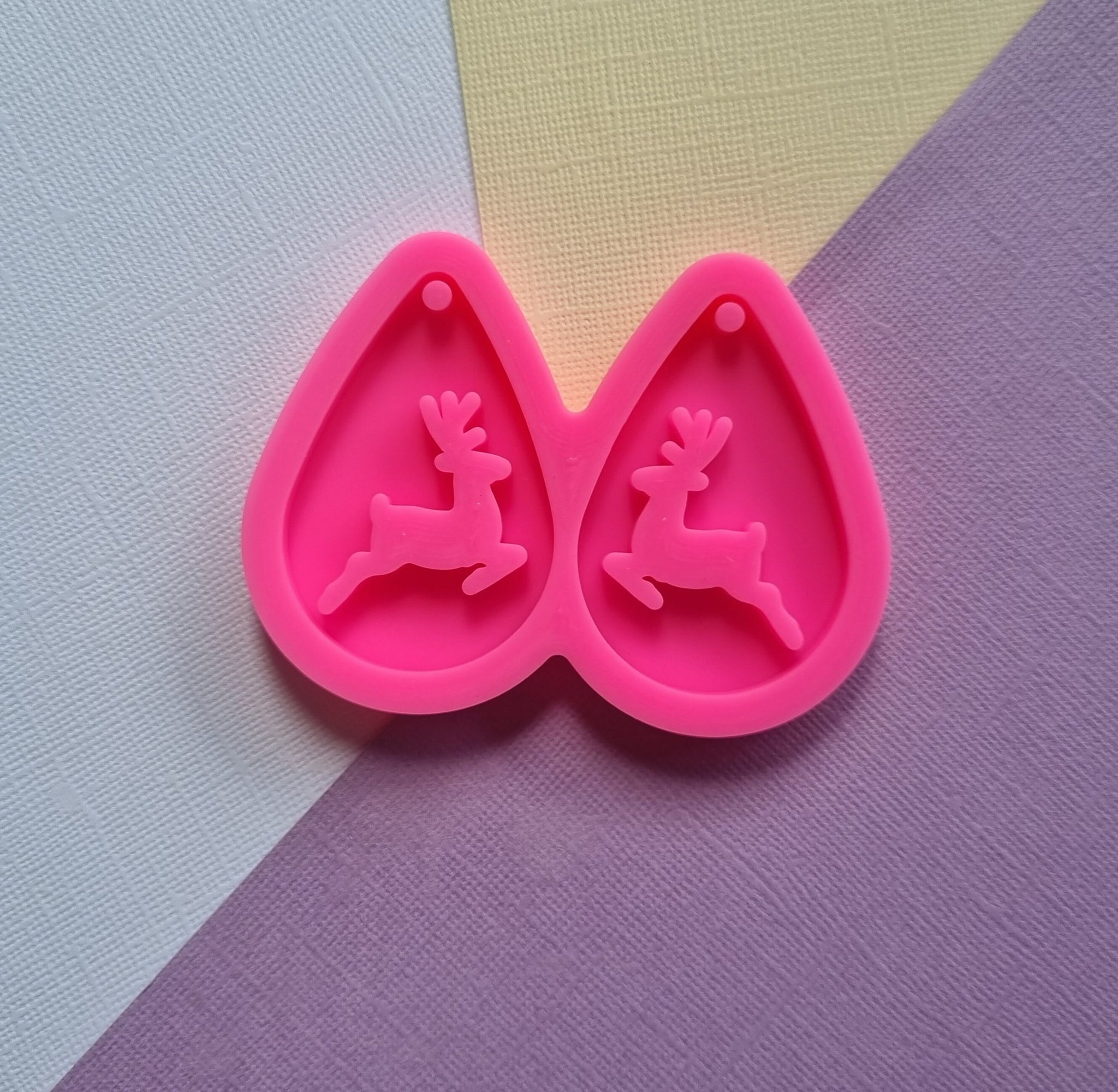 Christmas Earrings, tear drop Reindeer Earrings, Resin Silicone Mold,  Christmas Mold, DIY epoxy Earrings, Jewellery supplies Australia