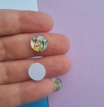 10pcs(5prs) 12mm double giraffe cabochon, Glass Cabochons, Cabochons for jewellery, jewellery making, earring supplies, diy jewellery