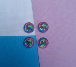 10pcs(5prs) 12mm abstract swirl cabochon, Glass Cabochons, Cabochons for jewellery, jewellery making, earring supplies, diy jewellery