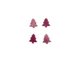 20pcs (10prs) 12mm Christmas Tree, Laser cut acrylic, xmas glitter Earring (No Stud), Christmas Earrings, DIY xmas, flatback, cabochon