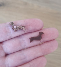 10pcs (5prs) 20mm Dachshund dog, Laser cut acrylic, sausage dog Earring (No Stud), Acrylic Earrings, DIY earring, dog flatback, cabochon