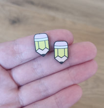 10pc (5prs) 18mm Acrylic Pencil For Earrings, Laser cut acrylic, teacher Earring (No Stud), Acrylic Earrings, DIY earring flatback, cabochon