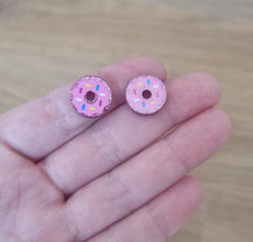 10pc (5prs) 15mm Acrylic Donut For Earrings, Laser cut acrylic, food Earrings (No Stud), Acrylic Earrings, DIY earring flatback, cabochon