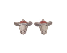 4pcs (2prs) 38mm acrylic cow for earrings, cow xmas earring, Laser cut acrylic, (No Stud) Acrylic Earrings, DIY earring, cow cabochon
