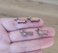 10pcs (5prs) 20mm Dachshund dog, Laser cut acrylic, sausage dog Earring (No Stud), Acrylic Earrings, DIY earring, dog flatback, cabochon