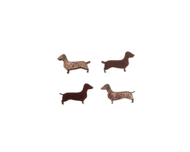 10pcs (5prs) 20mm Dachshund dog, Laser cut acrylic, sausage dog Earring (No Stud), Acrylic Earrings, DIY earring, dog flatback, cabochon