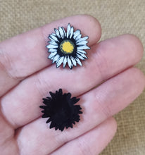 10pc (5prs) 20mm Acrylic Flower For Earrings, Laser cut acrylic, flower Earrings (No Stud), Acrylic Earrings, DIY earring flatback, cabochon