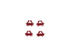 20pc (10prs) 14/16mm Apple/Crocodile/Lobster/Crab Earrings, Laser cut acrylic,  Earrings (No Stud), Diy earring flatback, cabochon